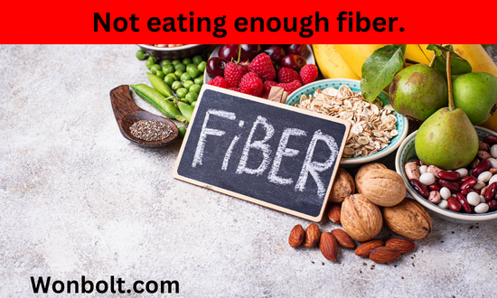 Not eating enough fiber.6 Worst Eating Habits
