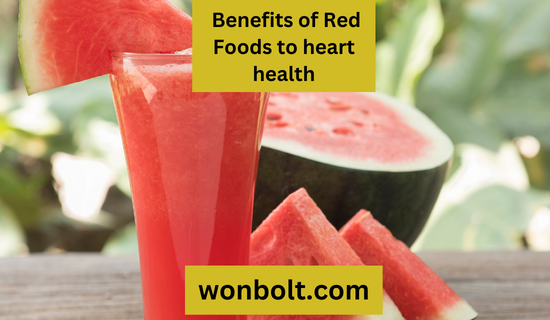Watermelon:  Benefits of red foods to heart health 