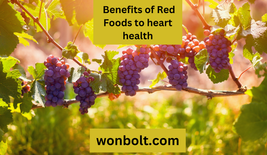  Benefits of red foods to heart health Red Grapes: