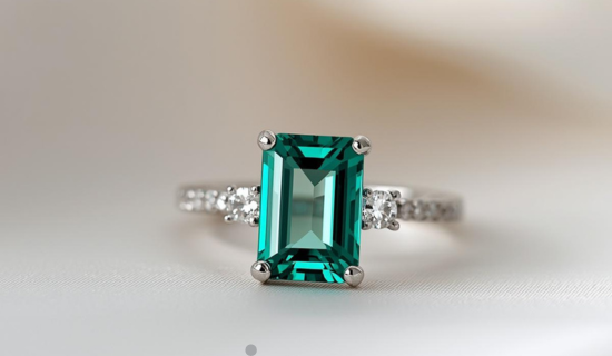 engagement rings emerald cut