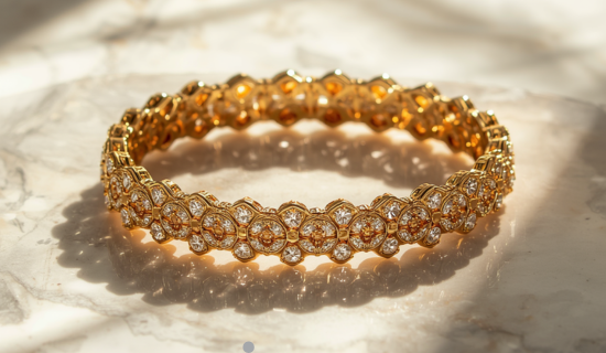 gold tennis bracelet