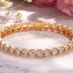 gold tennis bracelet