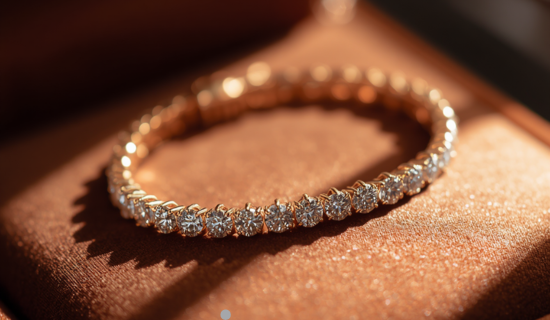 gold tennis bracelet