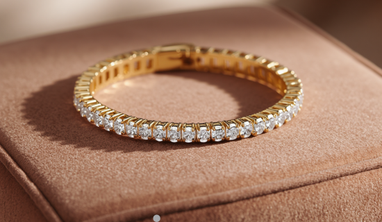 gold tennis bracelet price