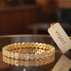 gold tennis bracelet price