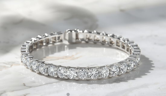 lab created diamond tennis bracelet