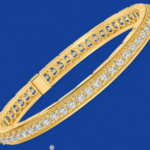 tennis bracelet in gold