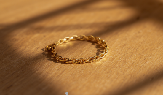 tennis bracelet in gold