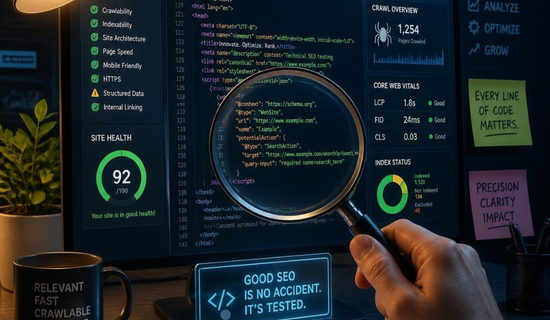 Technical SEO testing checks how search engines access, understand, and process your website.